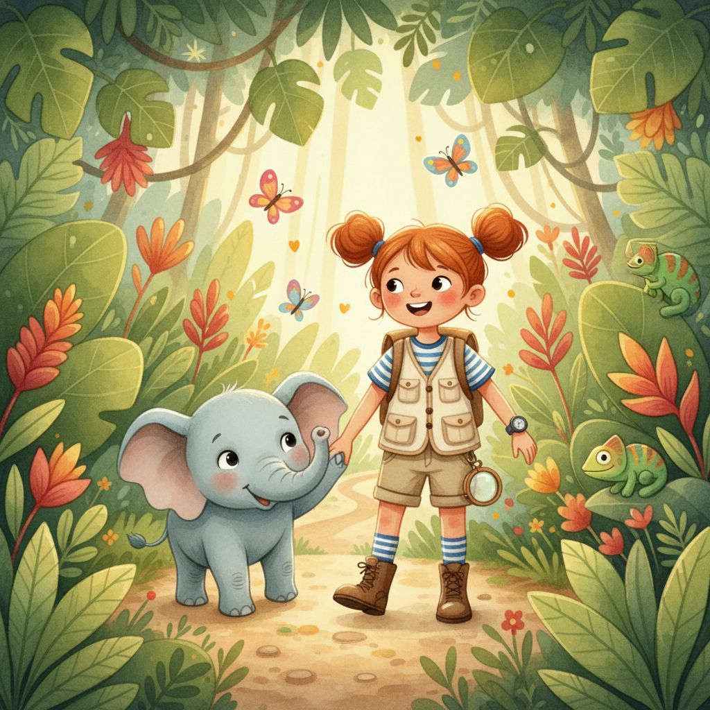 Personalized Jungle Adventure Book Cover